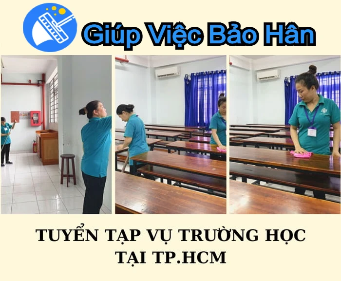 Dịch vụ cung cấp tạp vụ trường học tại Sài Gòn